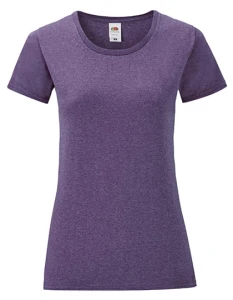 Koszulka LADIES ICONIC 150 T heather purple - bawełniana damska
