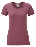 Koszulka LADIES ICONIC 150 T heather burgundy - bawełniana damska