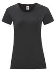 Koszulka LADIES ICONIC 150 T black - bawełniana damska