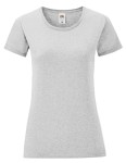 Koszulka LADIES ICONIC 150 T heather grey- bawełniana damska