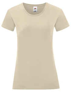 Koszulka LADIES ICONIC 150 T natural - bawełniana damska