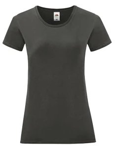 Koszulka LADIES ICONIC 150 T light graphite - bawełniana damska 