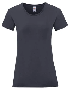 Koszulka LADIES ICONIC 150 T deep navy - bawełniana damska