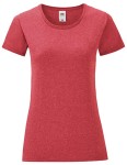 Koszulka LADIES ICONIC 150 T heather red - bawełniana damska