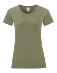 Koszulka LADIES ICONIC 150 T classic olive - bawełniana damska