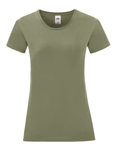 Koszulka LADIES ICONIC 150 T classic olive - bawełniana damska