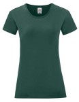 Koszulka LADIES ICONIC 150 T forest green - bawełniana damska