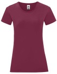 Koszulka LADIES ICONIC 150 T burgundy - bawełniana damska