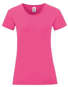 Koszulka LADIES ICONIC 150 T fuchsia - bawełniana damska