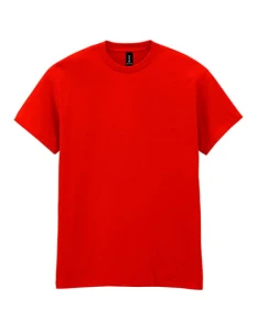 Koszulka HEAVY COTTON red - bawełniana męska