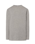 LONGSLEEVE TSRA 150LS grey melange  - bawełniany  męski