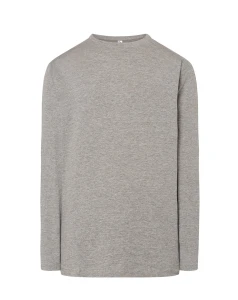 LONGSLEEVE TSRA 150LS grey melange  - bawełniany  męski