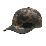 Czapka 6 panelowa z daszkiem camuflage - bawełniana