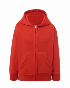Bluza KID ZIPPED HOODED red  - rozpinana dziecięca