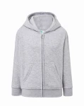 Bluza KID ZIPPED HOODED ash melange - rozpinana dziecięca
