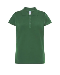 Koszulka POLO POPL 200 bottle green light - bawełniana damska