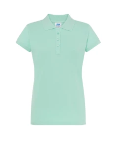 Koszulka POLO POPL 200 mint green - bawełniana damska