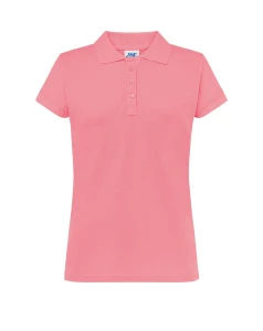 Koszulka POLO POPL 200 pink dark - bawełniana damska