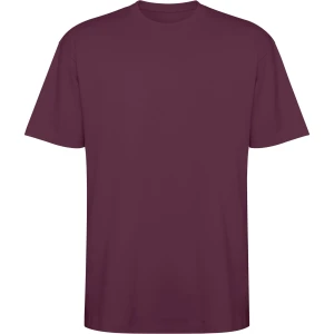 Koszulka BULL OVERSIZE śliwkowa czerwień - bawełniana unisex