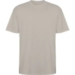 Koszulka BULL OVERSIZE perłowa szara - bawełniana unisex