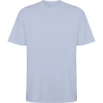 Koszulka BULL OVERSIZE szaro-niebieska - bawełniana unisex